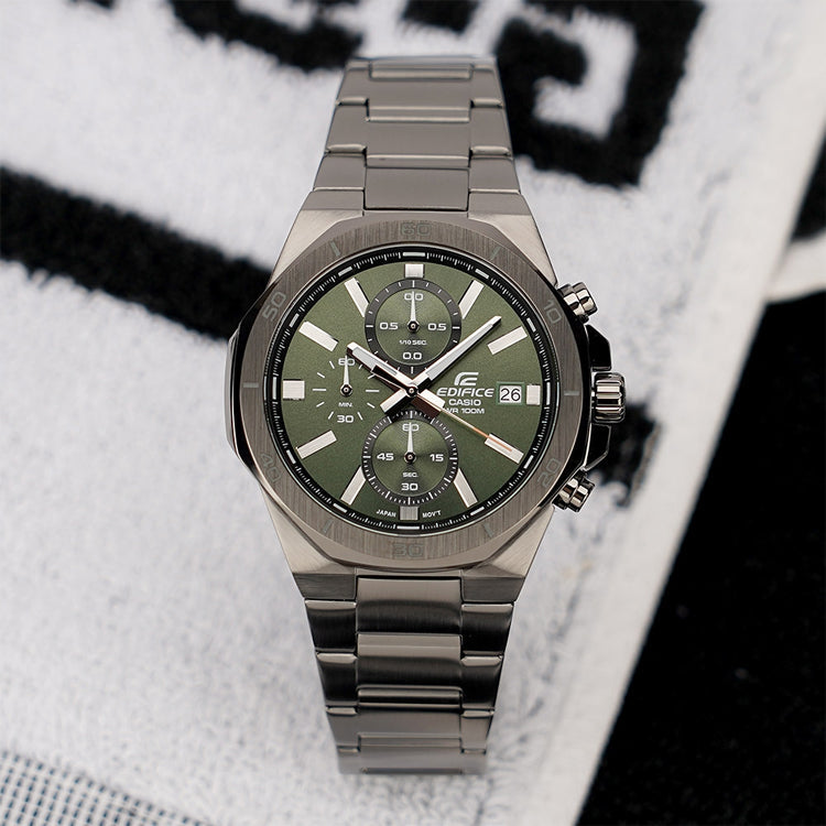 CASIO Analog 'Grey' EFV-640DC-3AV