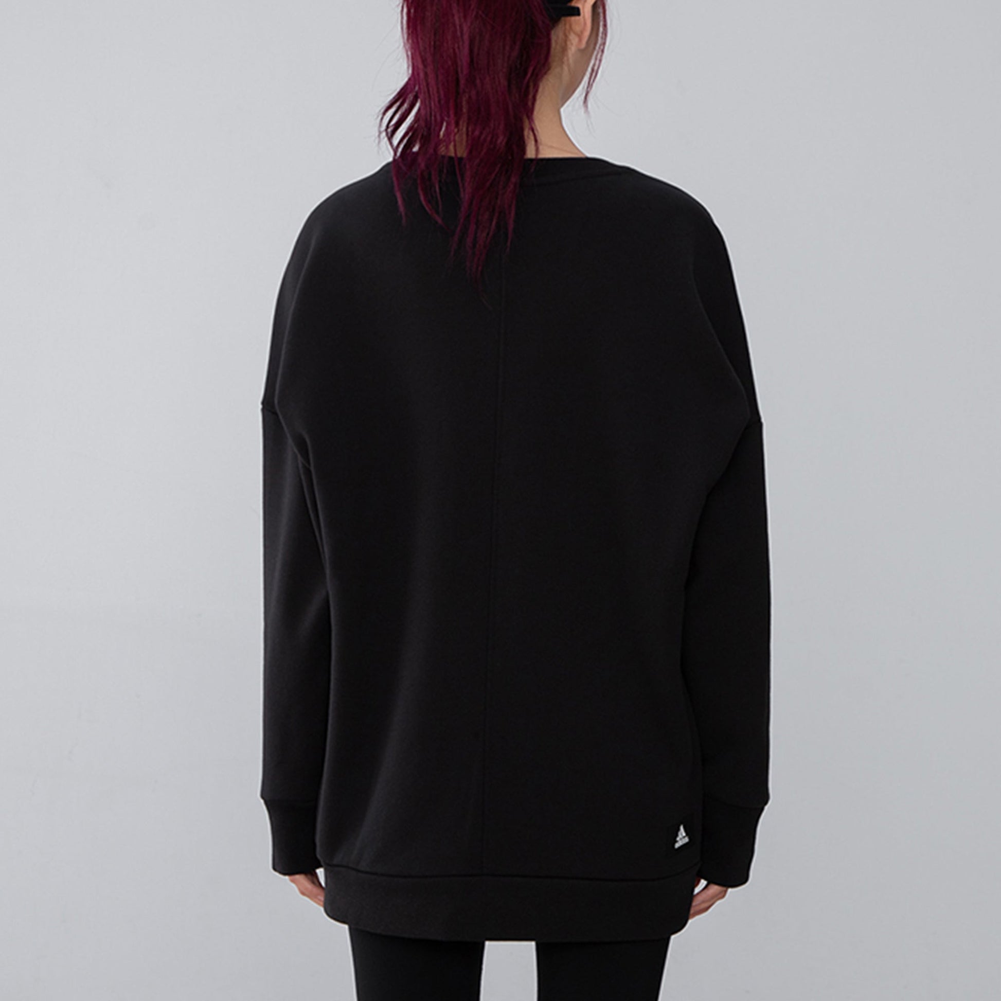 (WMNS) adidas Future Icons Sweatshirt Asia Sizing 'Black White' H57330