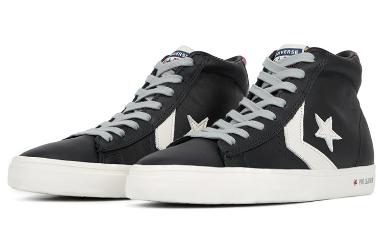Converse Heritage Leather Pro Leather Mid 'Black White' 165859C