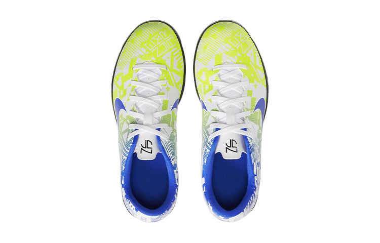 (GS) Nike JR Vapor 13 Club NJR TF Turf 'White Racer Blue Volt' CV9353-104