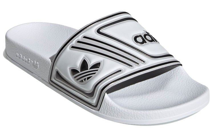 adidas originals Adilette Slides 'White Black' EE6178