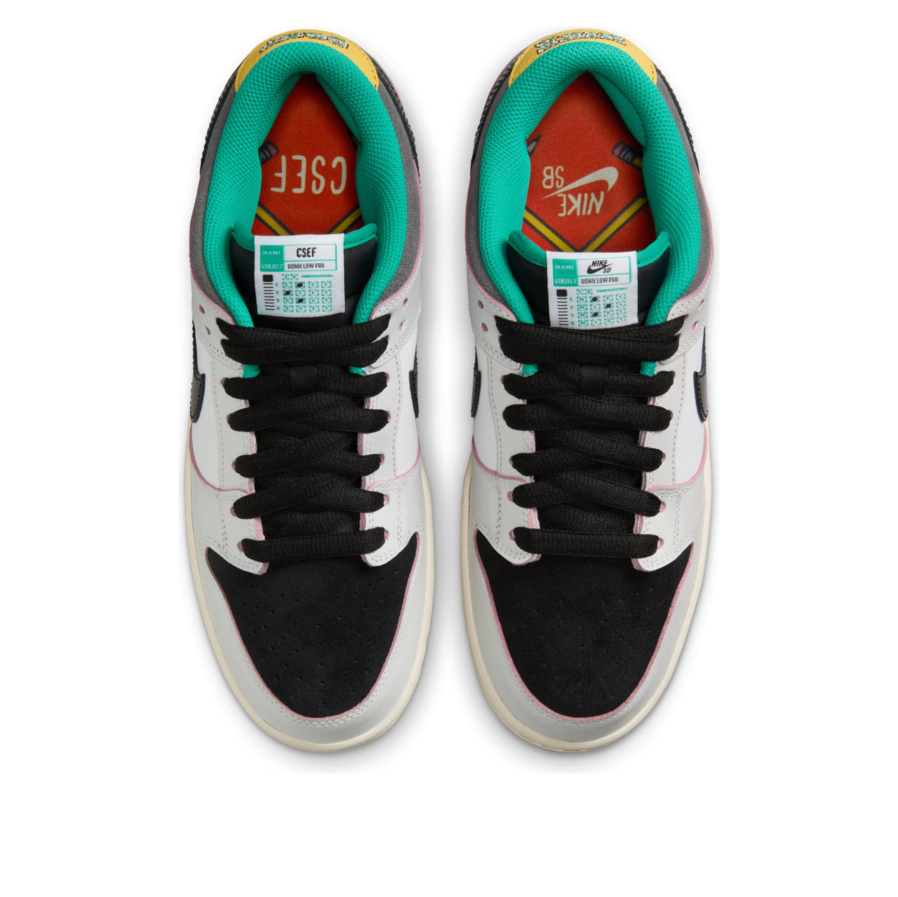 Nike x CSEF SB Dunk Low 'White Black' HJ4132-100