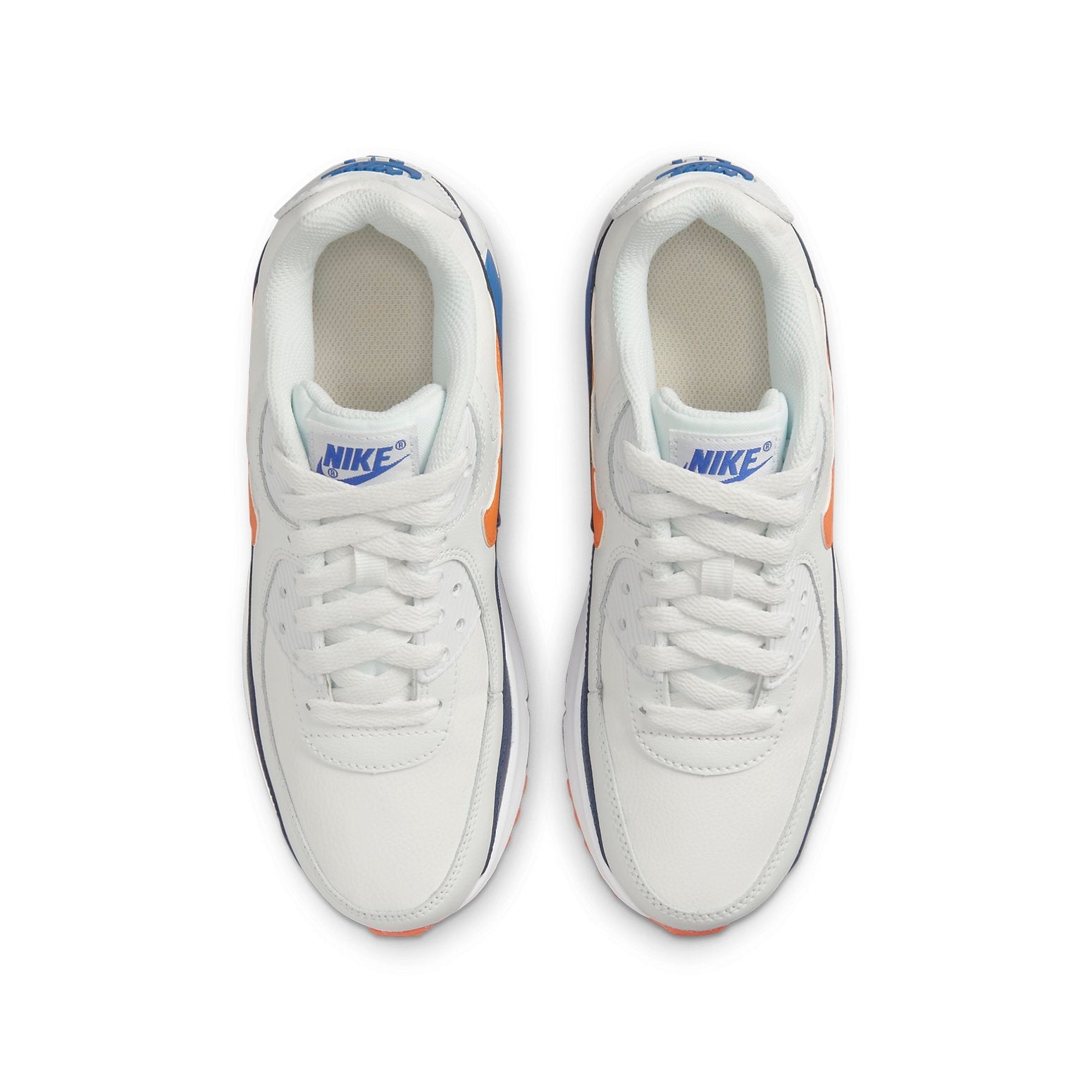 (GS) Nike Air Max 90 LTR Leather 'Gray Blue' CD6864-120