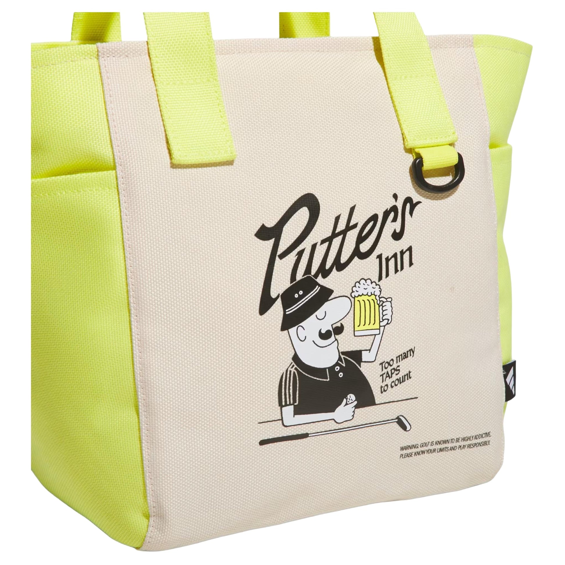 adidas Chip Driver Cart Tote Bag 'Wonder White Frozen Lemon' KF9356