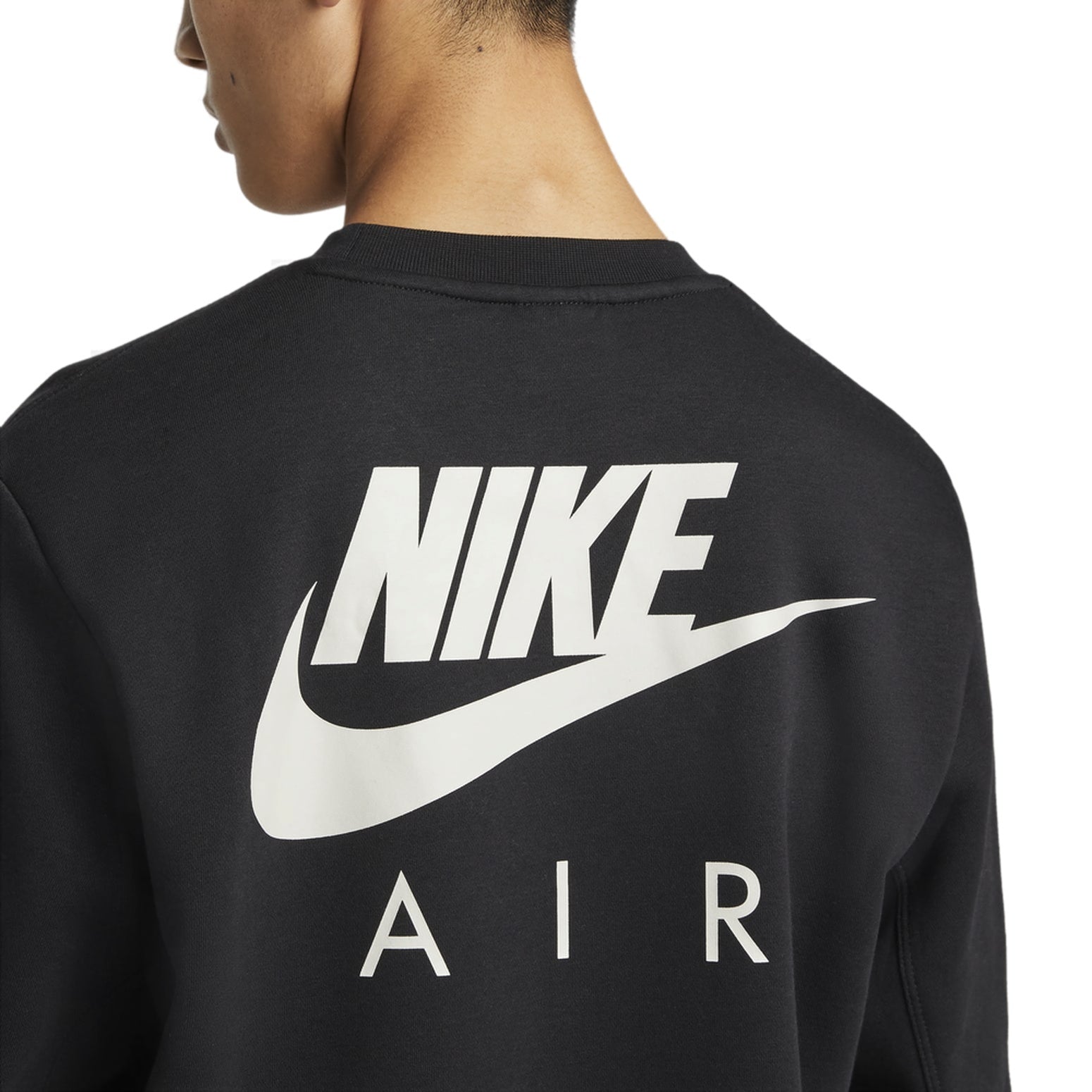 Nike Air Men's Brushed Back Fleece Crew Logo DM5208-010