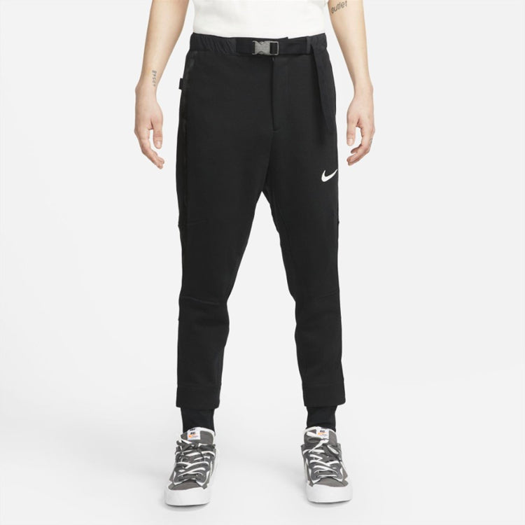 Nike x sacai Knit Bundle Feet Sports Pants Trousers Joggers Asia Sizing 'Black' CZ4698-010