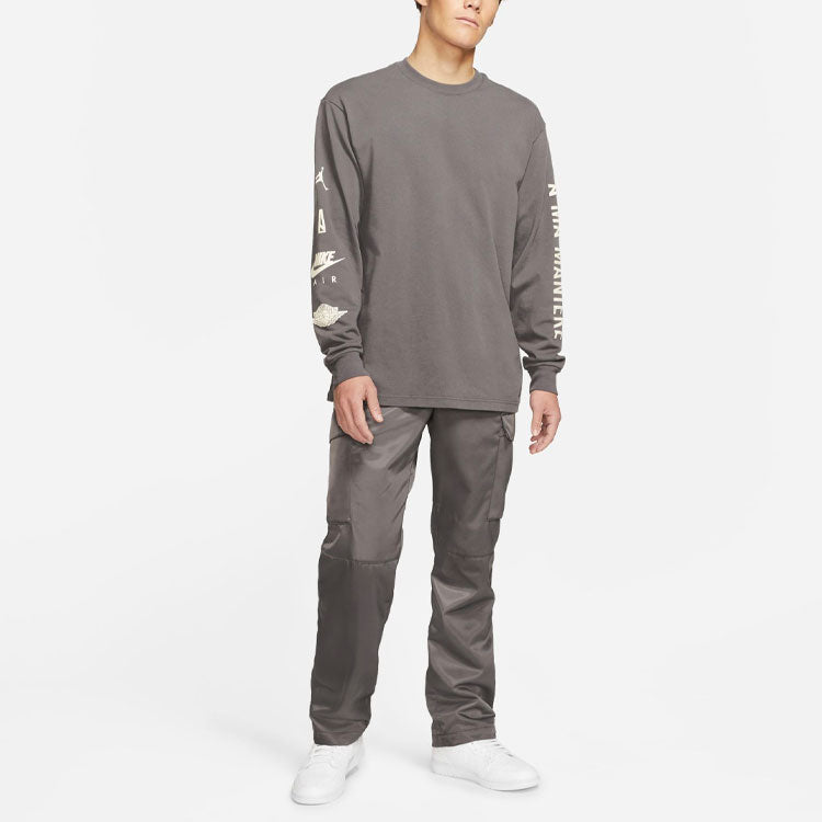 Air Jordan x A Ma Maniere Long Sleeves T-Shirt Asia Sizing 'Grey' CV3449-099