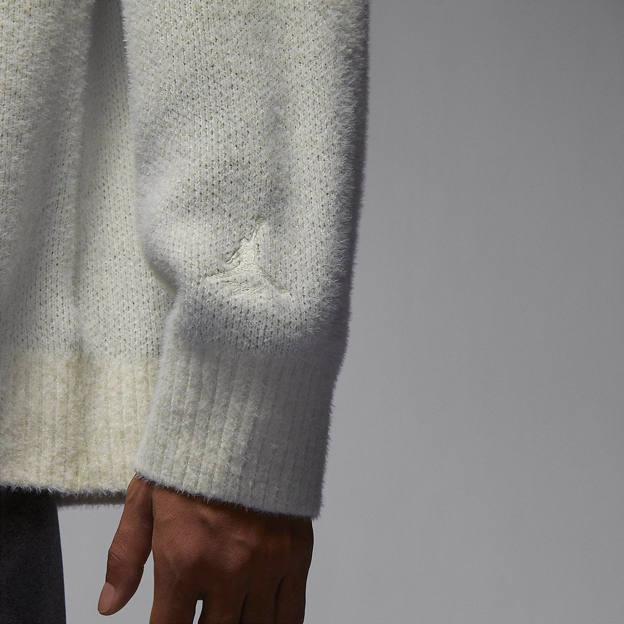 Air Jordan Flight Heritage Crop Sweater 'Grey' FD7390-133