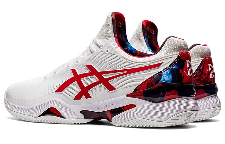 ASICS Court FF Novak Clay L.E. 'White Red' 1041A210-110