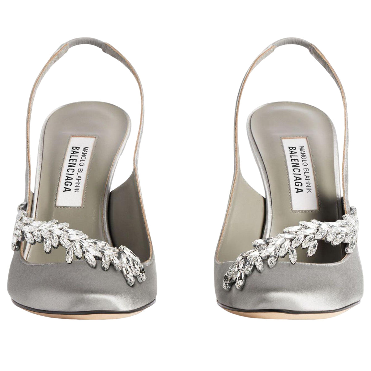 (WMNS) Balenciaga Manolo Blahnik Slingback 'Grey' A0024NW1WM81581