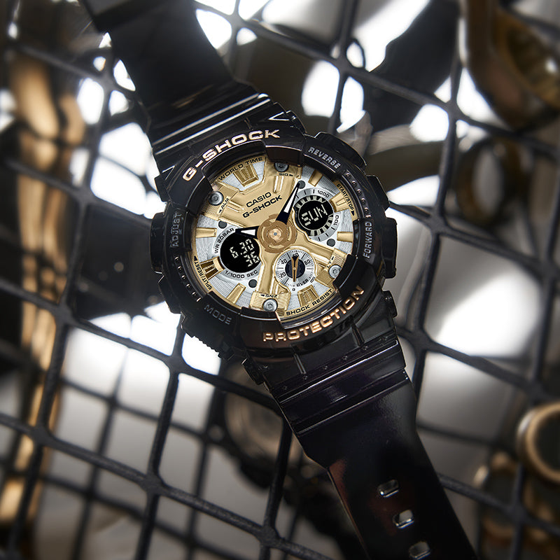 CASIO G-Shock Analog-Digital 'Black Gold' GMA-S120GB-1APR