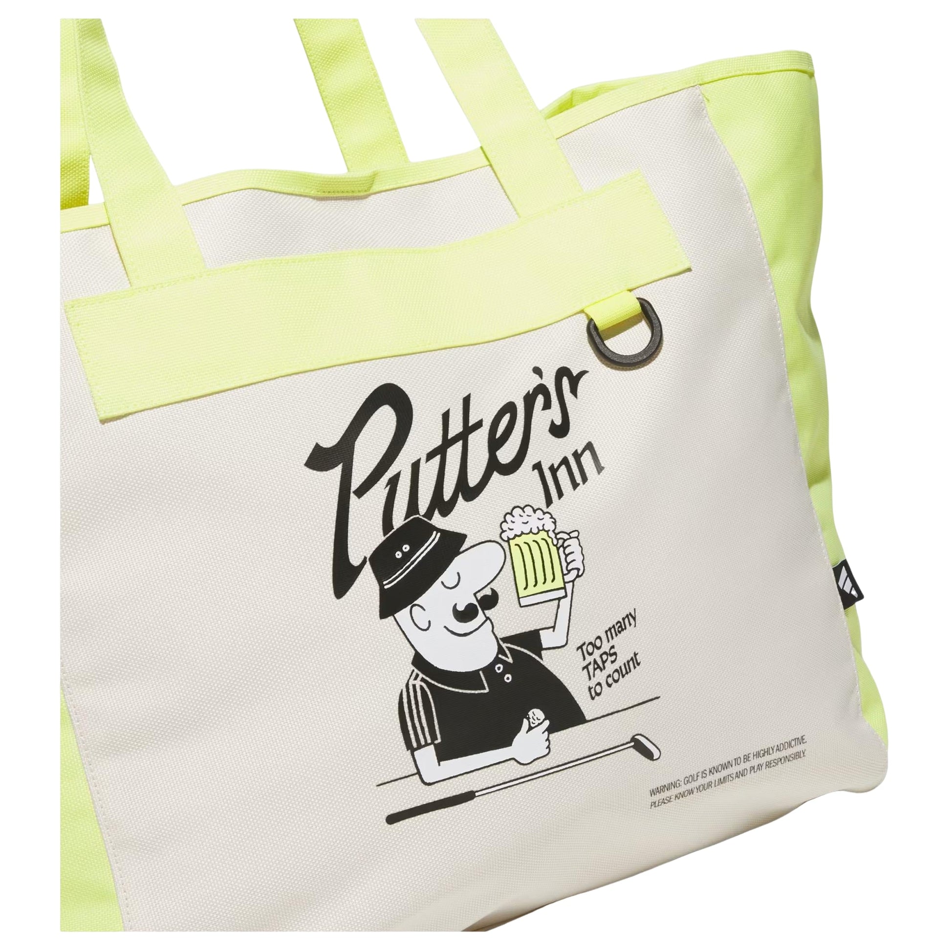 adidas Chip Big Tote Bag 'Wonder White Frozen Lemon' KF9412