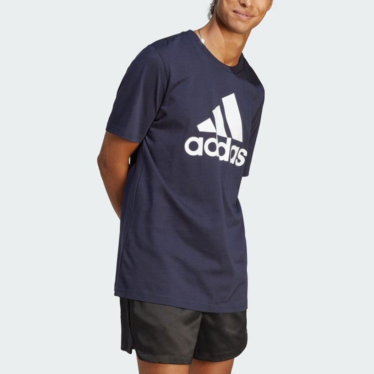 adidas Essentials Single Jersey Big Logo T-shirt 'Navy' IC9348