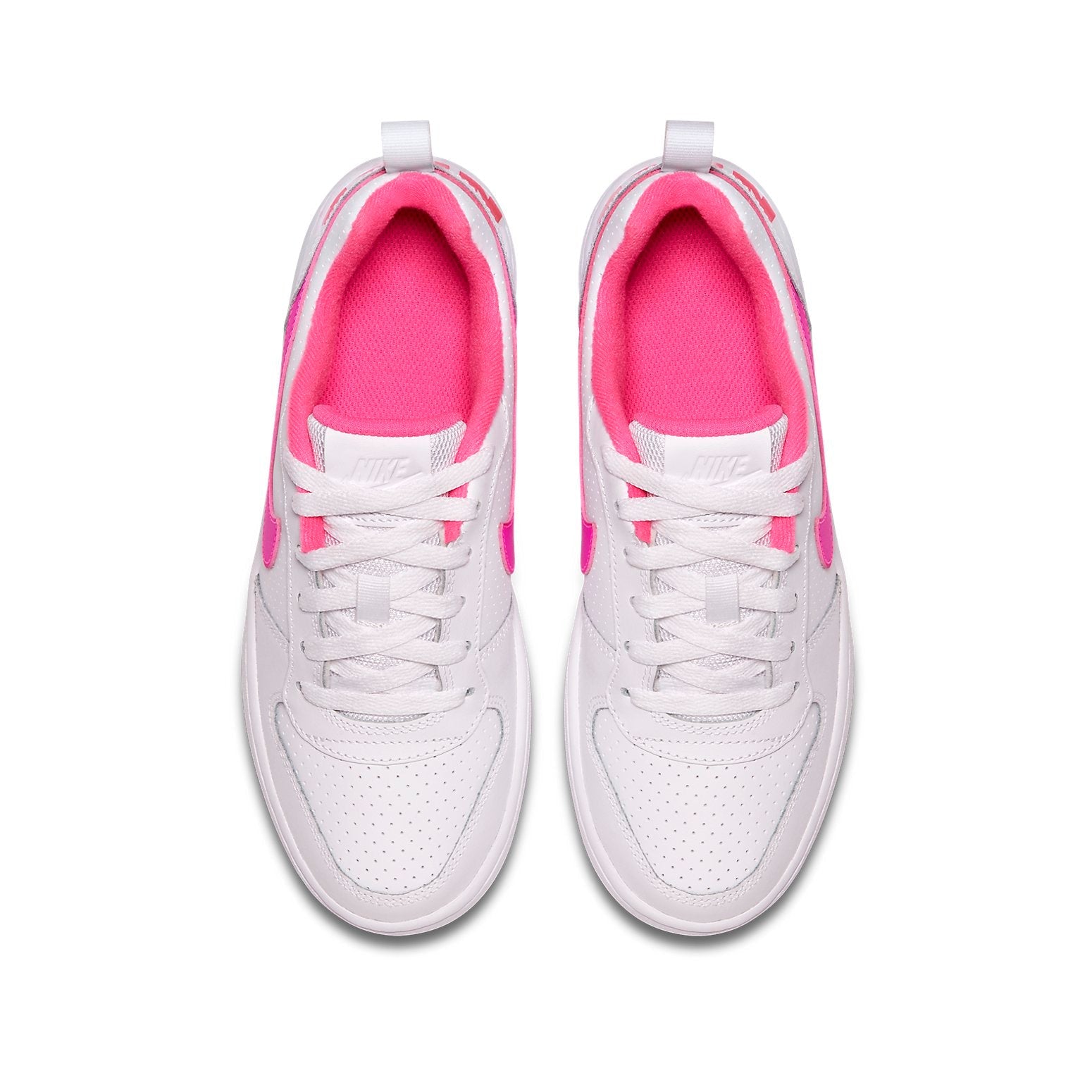 (GS) Nike Court Borough Low 'White Pink Blast' 845104-100