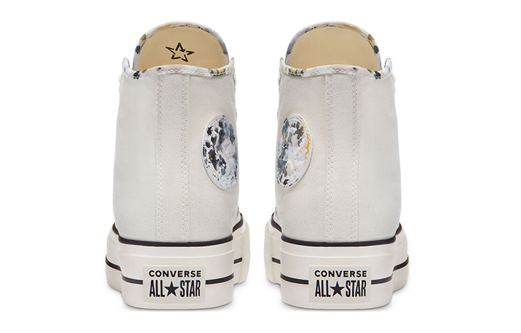 (WMNS) Converse Chuck Taylor All Star Platform High 'Washed Florals - Egret' 570969C