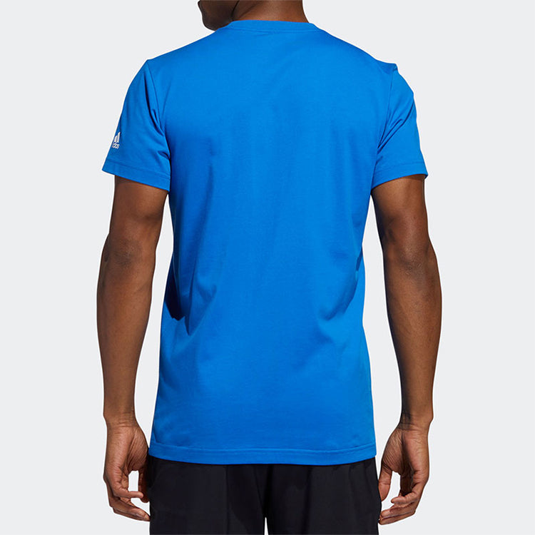 adidas Beijing Tee Basketball Sports Short Sleeve Blue GE1061
