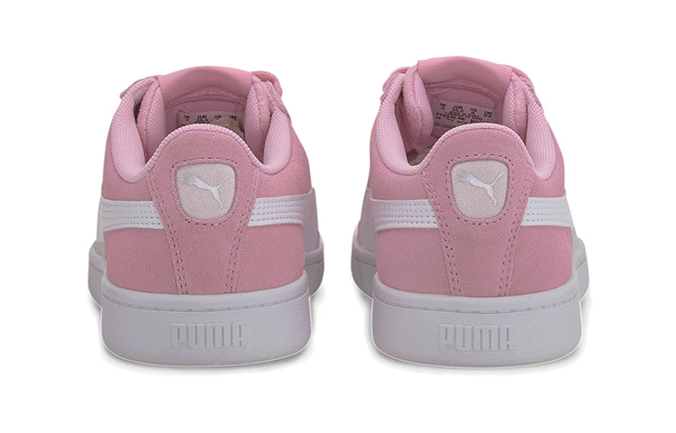 (GS) PUMA Vikky V2 Suede Casual Board Shoes Pink/White 370510-06