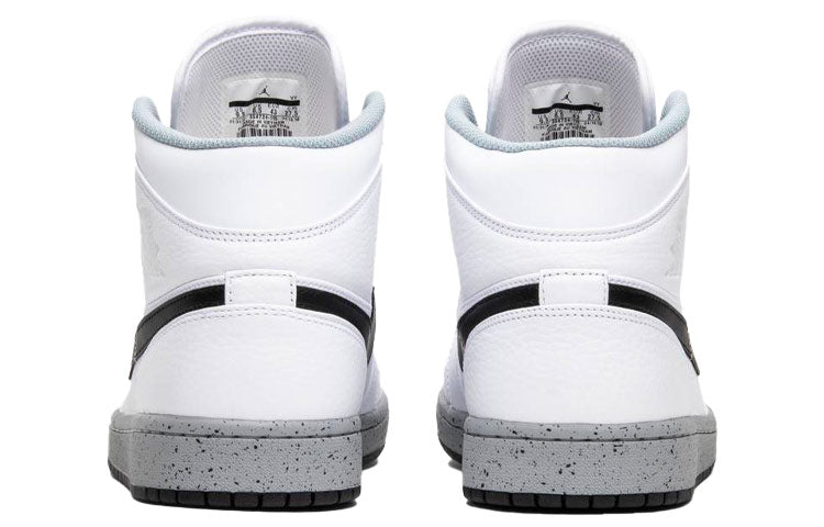 Air Jordan 1 Mid 'White Cement' 554724-115
