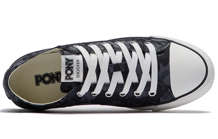 (WMNS) PONY Low-Top Canvas Shoes Black 01W1SH15BK