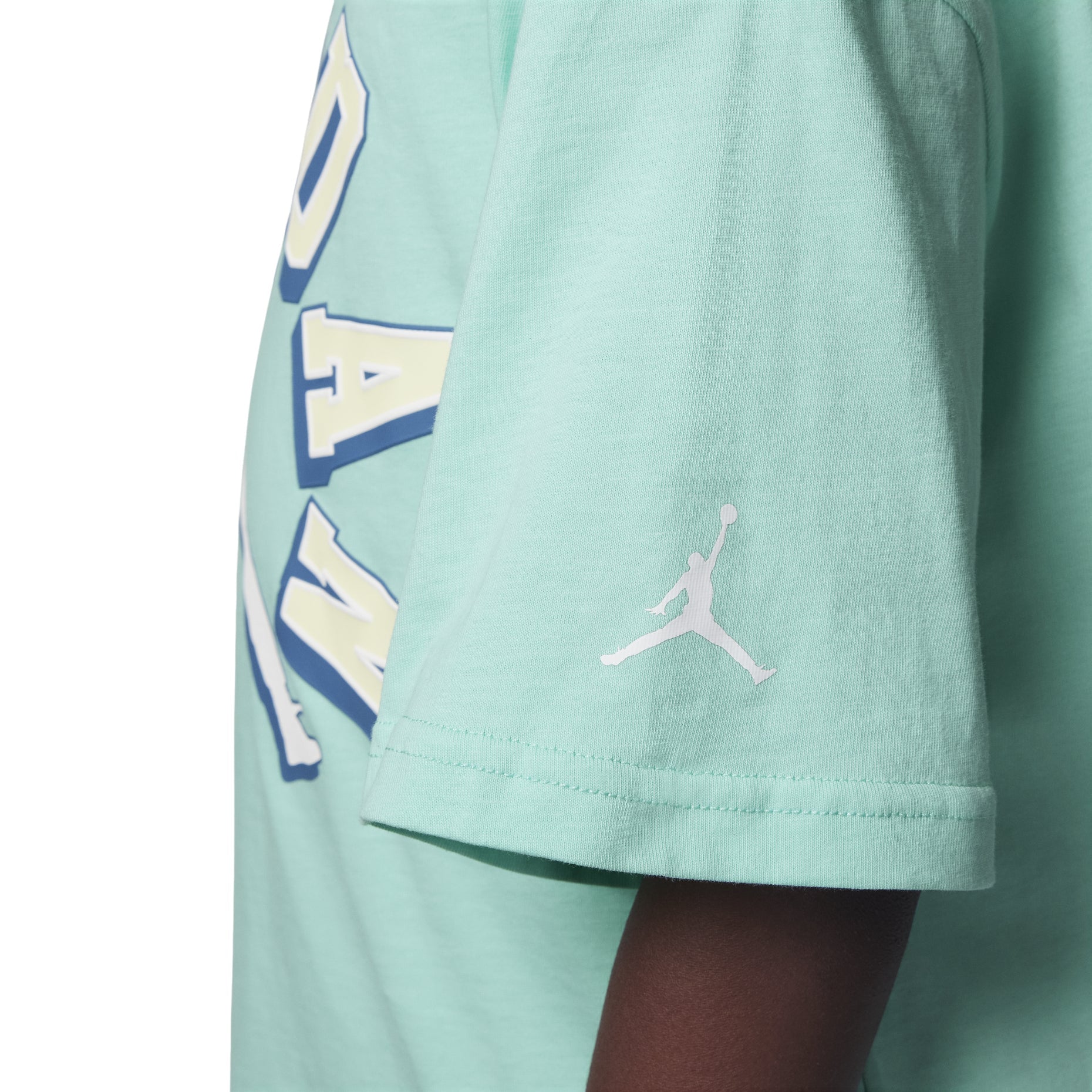 (GS) Air Jordan Varsity Jumpman Graphic T-Shirt 'Mint Green' FV2530-323