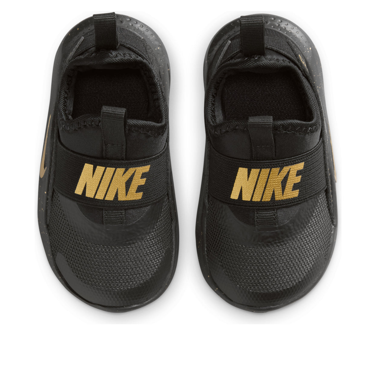 (TD) Nike Flex Runner 4 'Black Metallic Gold' IM6738-001