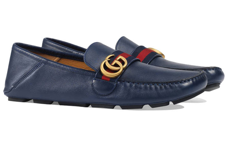 Gucci Horsebit Loafers Moccasins 'Navy' 450891-DTM10-4062