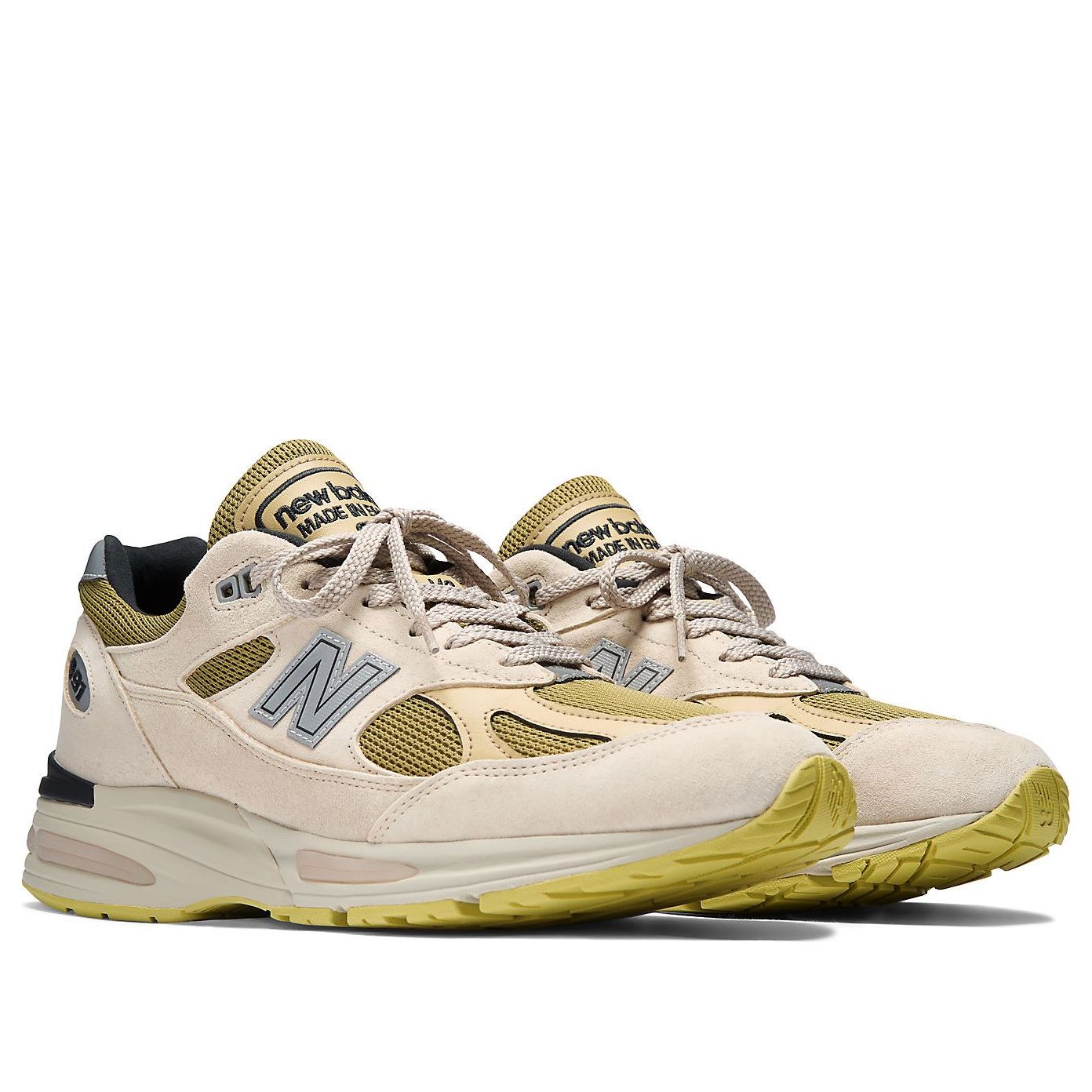 New Balance Made in UK 991v2 Neo Synthesis 'Silver Birch Amber Green' U991PW2