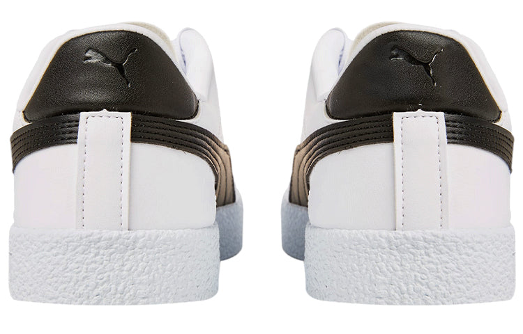 PUMA Club SL Casual Skateboarding Shoes White Black 385233-02