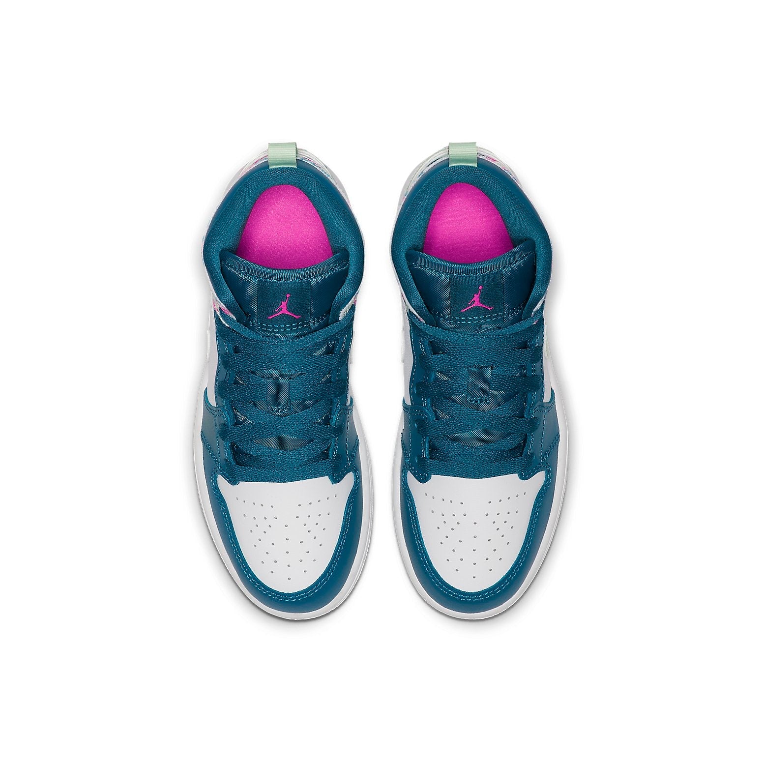 (PS) Air Jordan 1 Mid 'Green Abyss Frosted Spruce' 640737-300