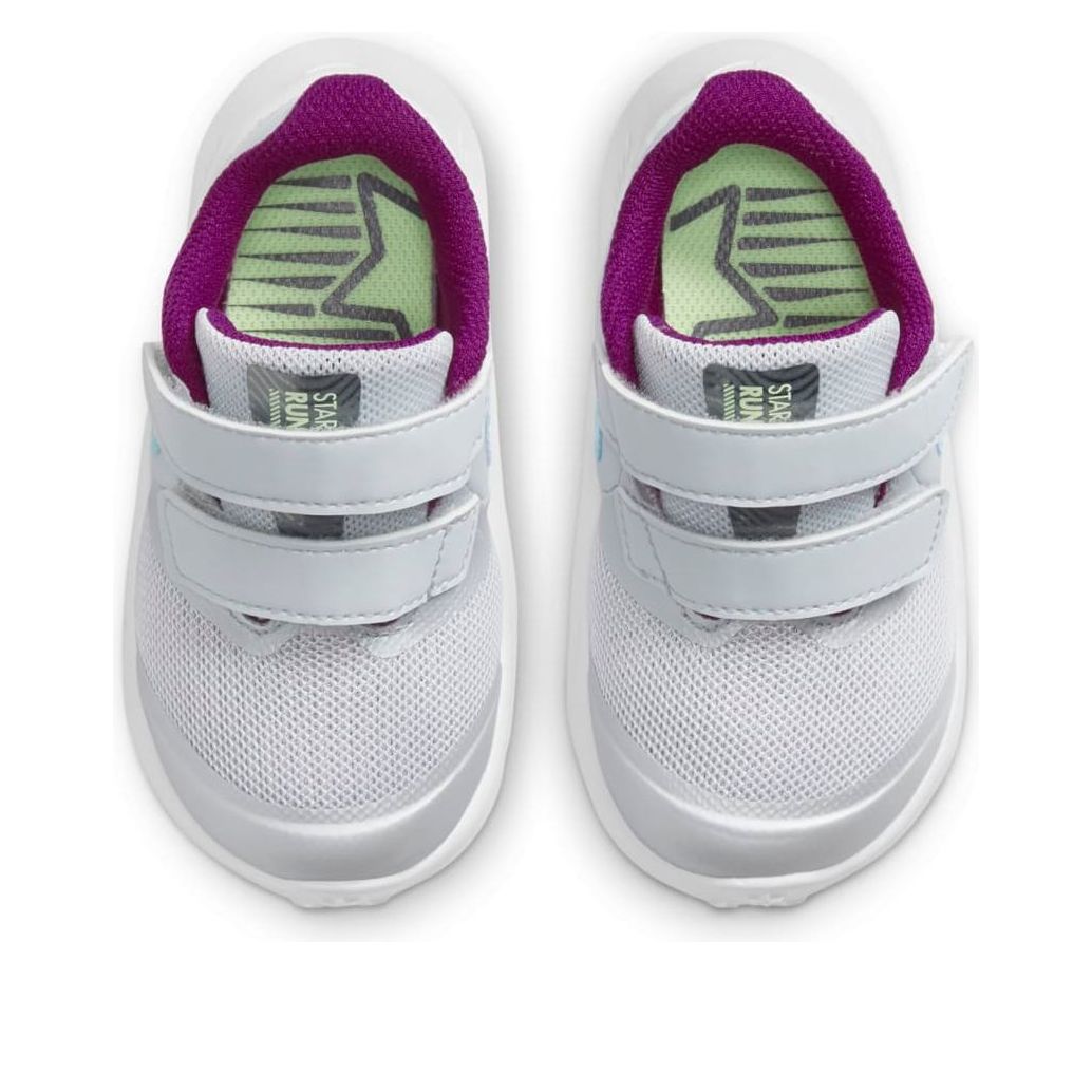 (TD) Nike Star Runner 2 Power 'Pure Platinum Iridescent Swoosh' DD5888-001