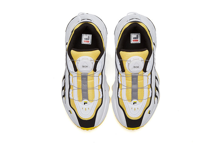 (GS) FILA Vintage LowTop Sneakers 'White Yellow Black' K15B041112FYW