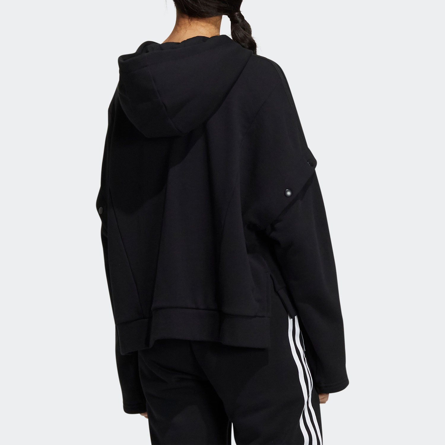 (WMNS) adidas originals Contempo Hoodie 'Black' HC6606