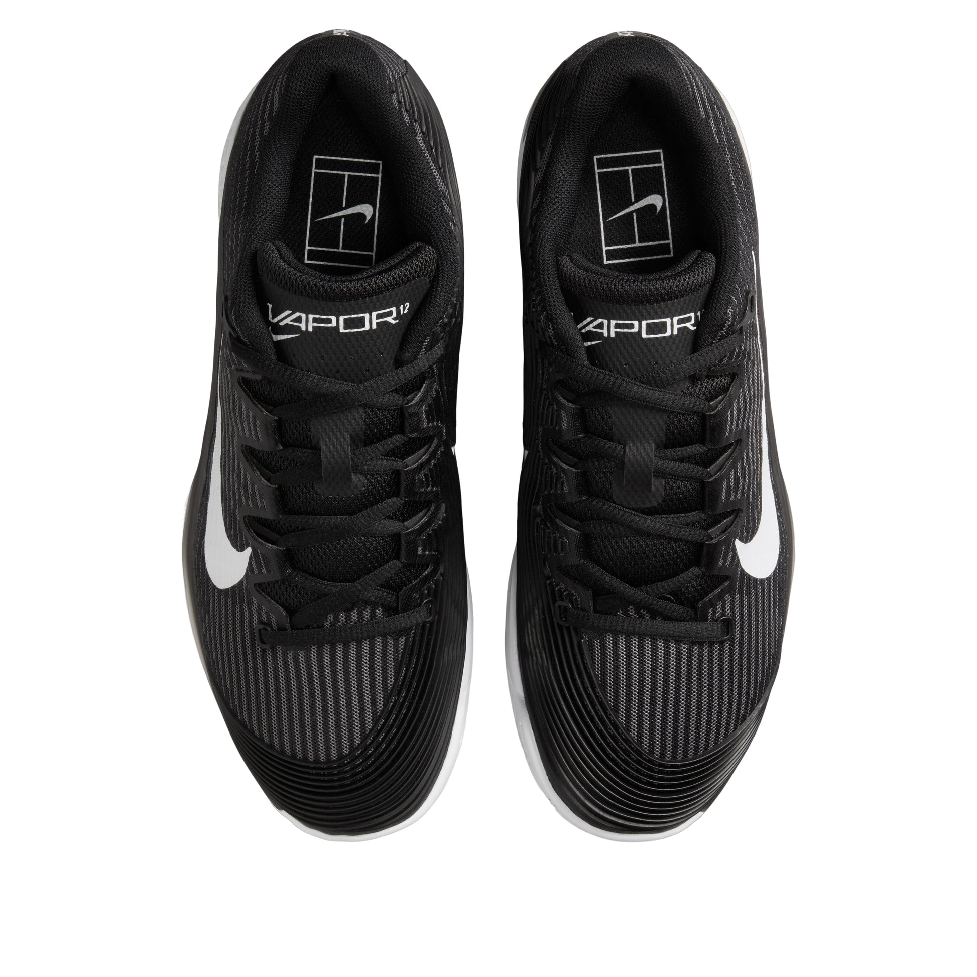 (WMNS) Nike Court Air Zoom Vapor 12 CC 'Black Dark Smoke Grey White' HQ6027-001