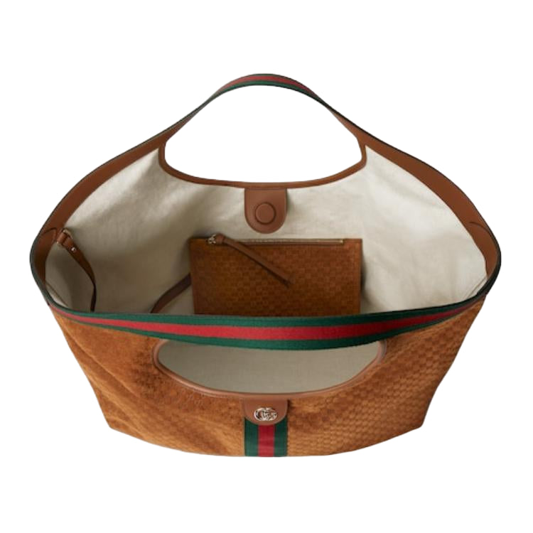(WMNS) Gucci Giglio Large Tote Bag 'Brown' 853971-CAAB8-2147