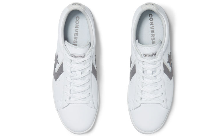 Converse Pro Leather Double Logo Low Top 'White Grey' 169036C