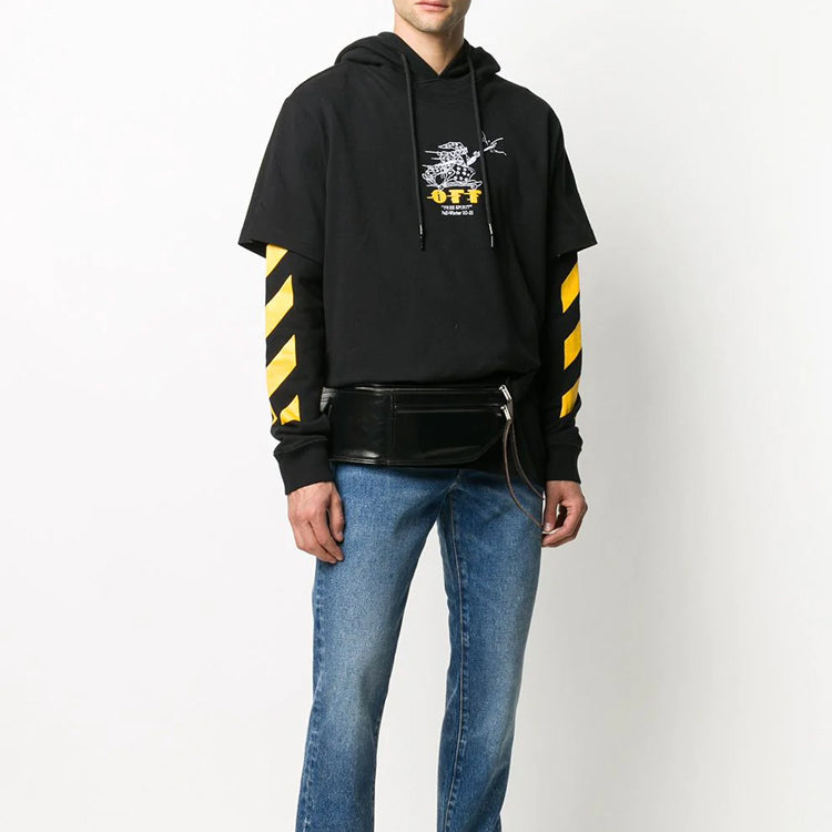 Off-White Free Wizard Pattern Printing Black OMBB051F20FLE0041018