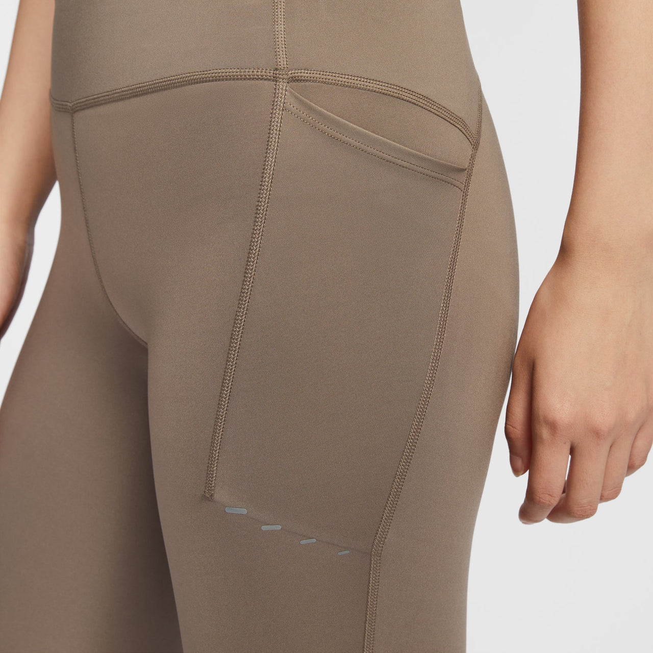 (WMNS) Nike Swift High-Waisted 7/8 Running Leggings with Pockets 'Mink Brown' HJ2253-233