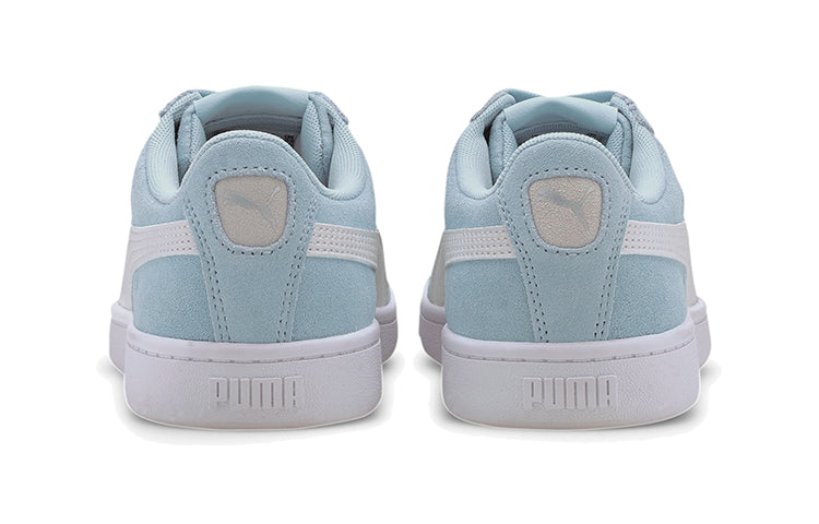 (GS) PUMA Vikky V2 Suede Casual Board Shoes Blue/White 370510-07