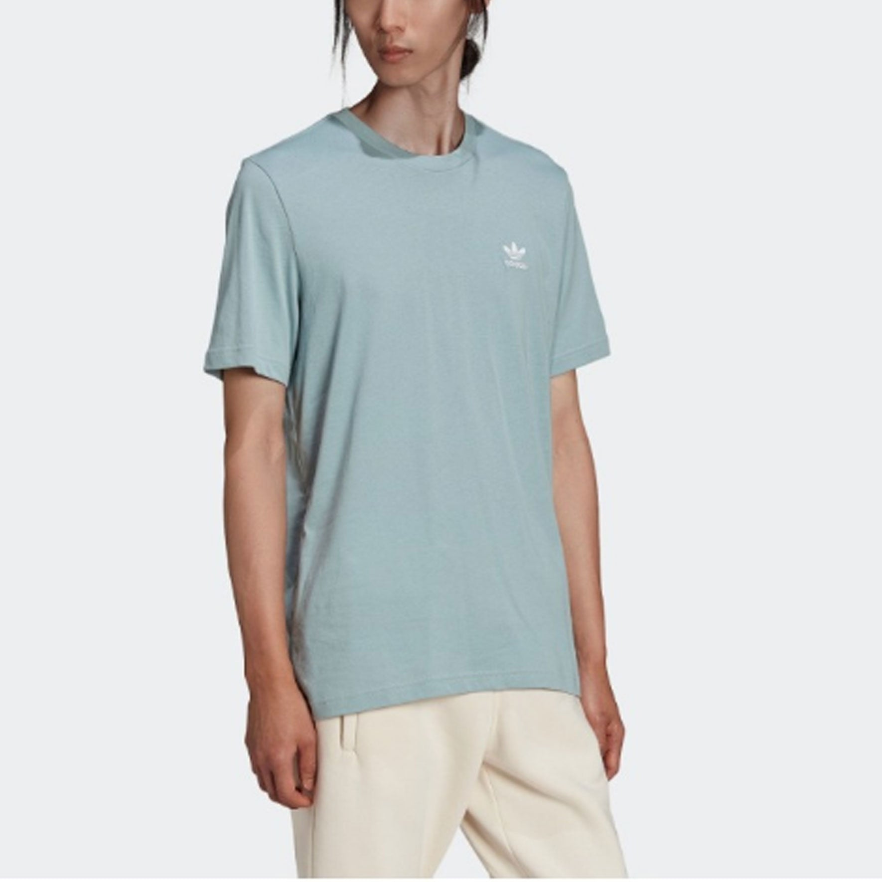 adidas originals Loungewear Adicolor Essentials Trefoil Short Sleeve T-shirt 'Magic Grey' HE9435
