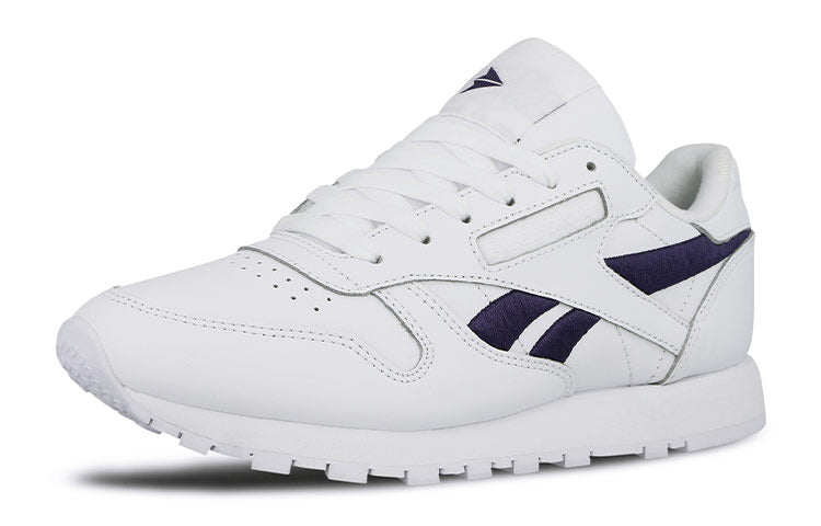 (WMNS) Reebok Classic Leather Low-Top Sneakers White/Blue DV8170