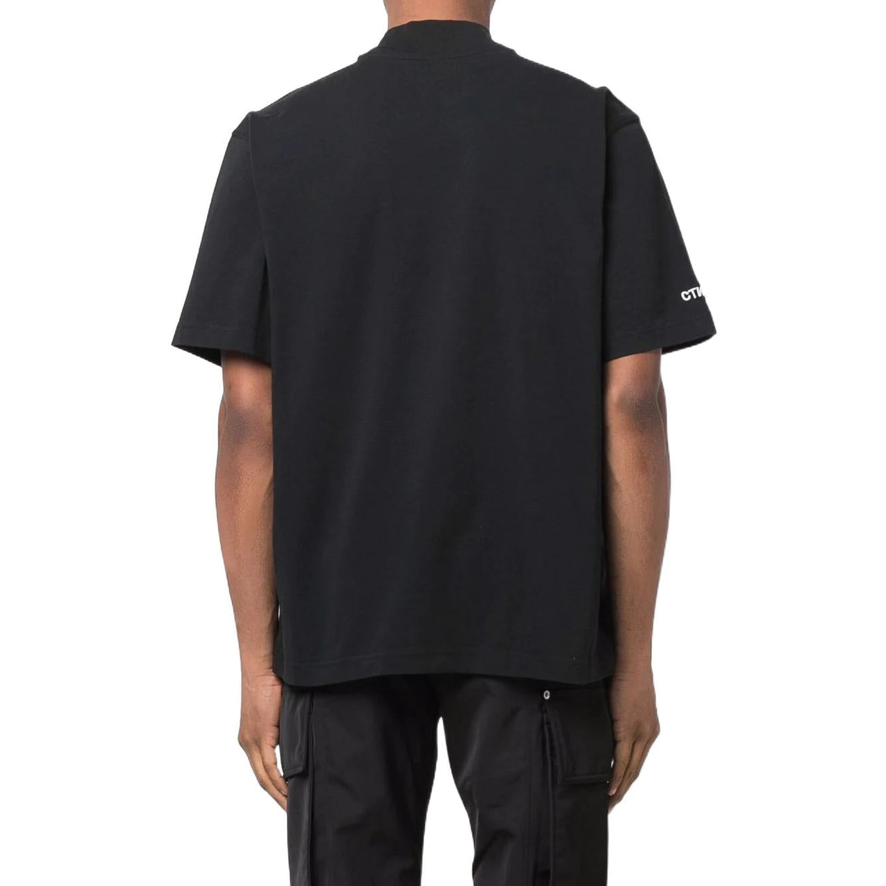 HERON PRESTON CTNMB Turtleneck T-shirt 'Black White' HMAA021C99JER0011001