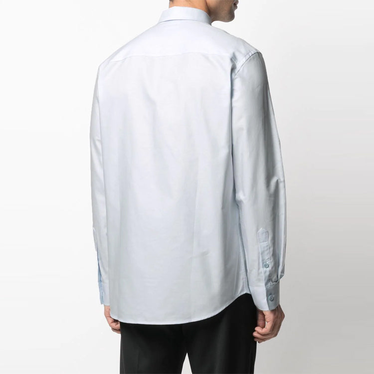 Burberry Men's SS21 Long Sleeve Shirt Blue 80367561
