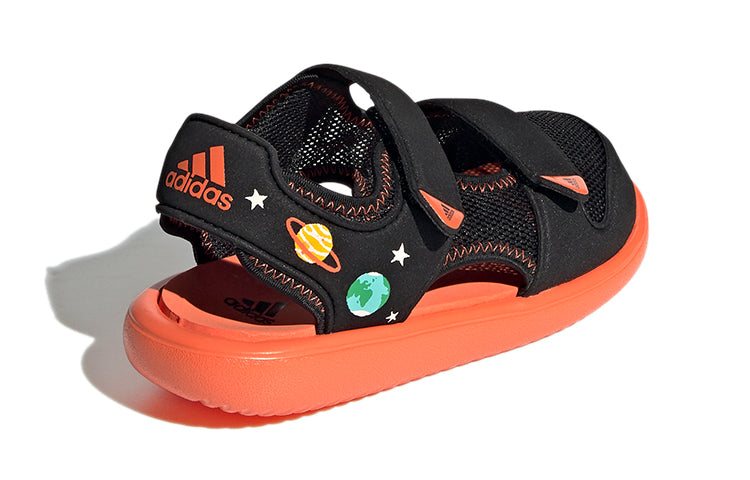 (PS) adidas Water Sandal Ct C Minimalistic Casual Black Orange Sandals 'Black Orange' GX2473