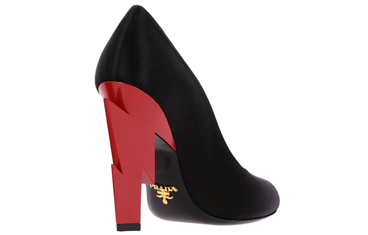 (WMNS) PRADA Satine Thunder Heels 'Black Red' 1I834L_QU6-_F0N98_F_105