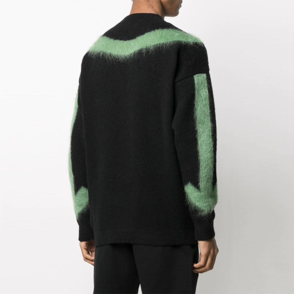 Off-White Men's SS21 Arrows Sweater Black OMHA036R21KNI0021059
