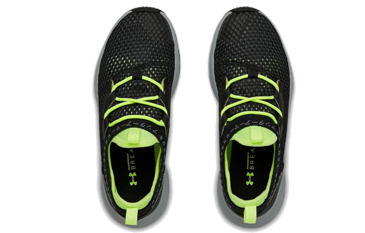 (WMNS) Under Armour Charged Breathe Smrzd 'Black Green' 3022585-002