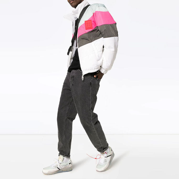 Off-White Stripe Jacket Slim Fit Version Colorblock OMED016E19E060210106