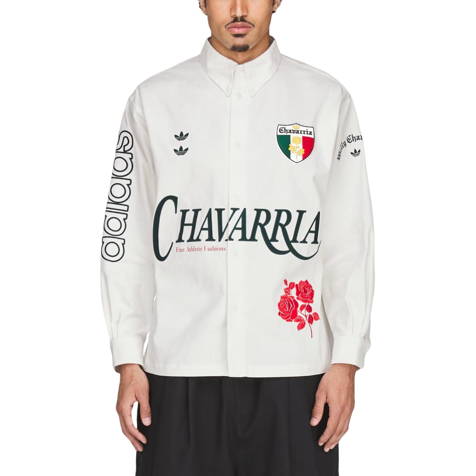 adidas x Chavarria Button Up Shirt Asia Sizing 'Off White' KV1980