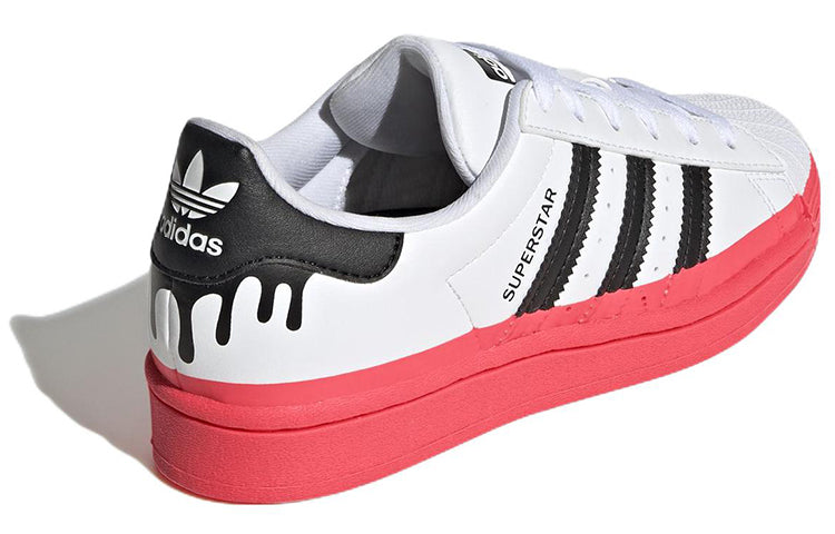 (GS) adidas originals Superstar 'Paint Drip - White Turbo' GY3327