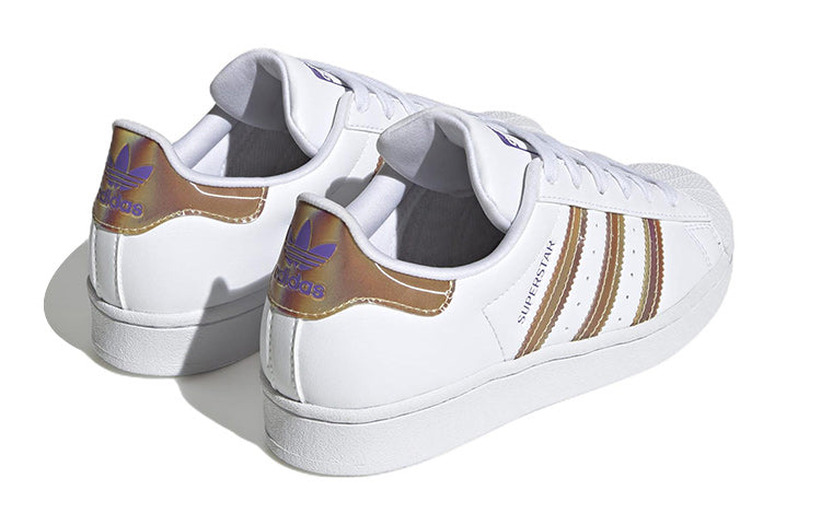 (GS) adidas Superstar J 'Iridescent - White' HQ4346